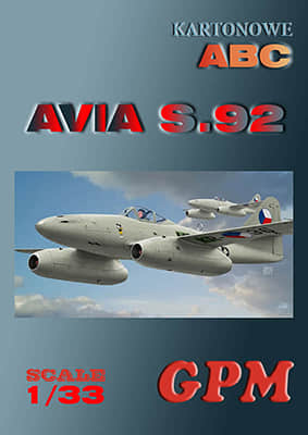 [GPM 186] Me 262 Schwalbe Avia S.92重涂版