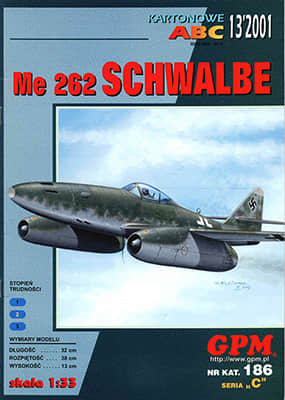 [GPM 186] Me 262 Schwalbe重涂版