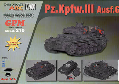 [GPM 210] PzKpfw III Ausf G重涂版