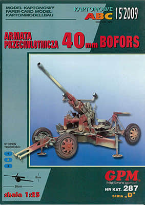 [GPM 287] Armata przeciwlotnicza 40mm Bofors