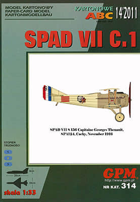 [GPM 314] SPAD VII C.1 SPA 124 Lafayette重涂版