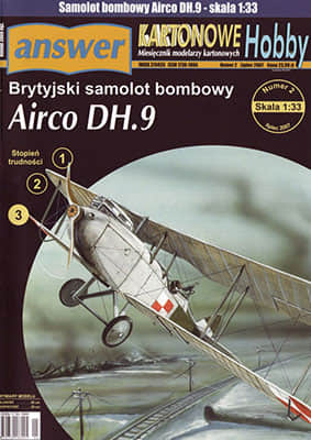 [Answer KH 2007-02] Airco DH.9