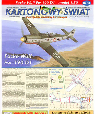 [Answer KS 2003-14] Focke Wulf Fw-190D1
