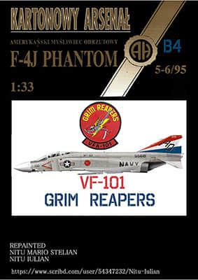 [Halinski KA 1995-05-06] F-4J Phantom VF-101重涂版