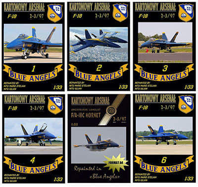 [Halinski KA 1997-02-03] FA-18C Hornet 蓝天使 A4重涂版