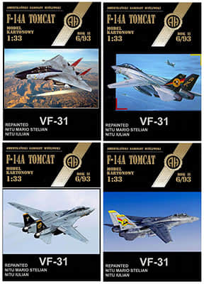 [Halinski MK 1993-06] F-14A Tomcat A4重涂版 VF-31四款涂装