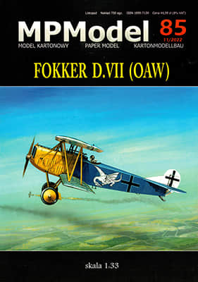 [MP Model 085] Fokker D.VII (OAW)