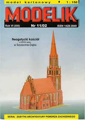 [Modelik 2002-11] Neogotyski Kosciol w Szczecinie-Dabiu