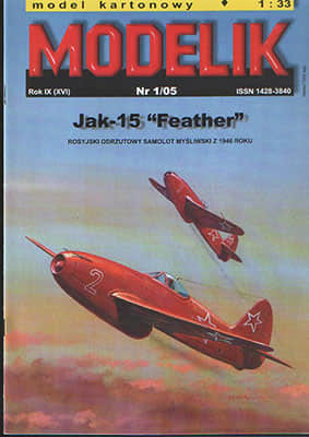 [Modelik 2005-01] Jak-15 Feather