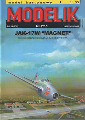 [Modelik 2005-07] Jak-17W Magnet