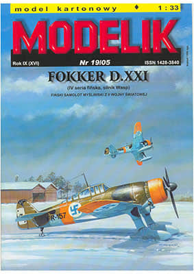 [Modelik 2005-19] Fokker D.XXI