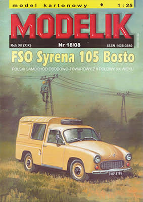 [Modelik 2008-18] FSO Syrena 105 Bosto