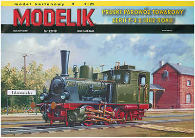 [Modelik 2010-22] Pruski Parowoz Towarowy Serii T3 Z 1882 Roku