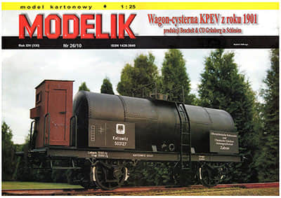 [Modelik 2010-26] Wagon cysterna KPEV z 1901 roku