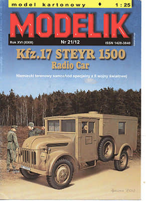 [Modelik 2012-21] Kfz.17 Steyr 1500 Radio Car