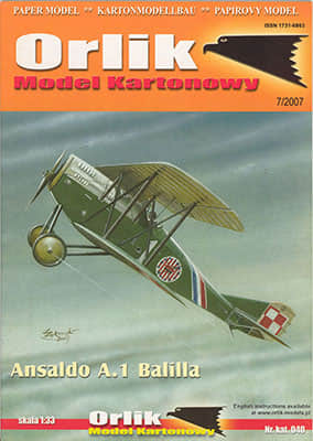 [Orlik 040] Ansaldo A.1 Balilla