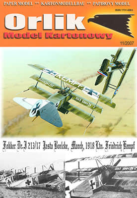 [Orlik 044] Fokker Dr.I重涂版