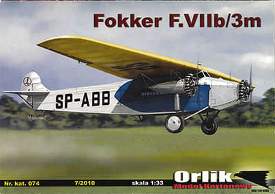 [Orlik 074] Fokker F.VIIb-3m
