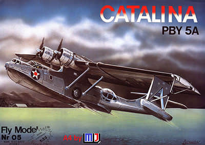 Flying Model Pby PBY-5a卡特琳娜水上飞机纸模型下载 | Fly Model 1:33 | 52纸模网