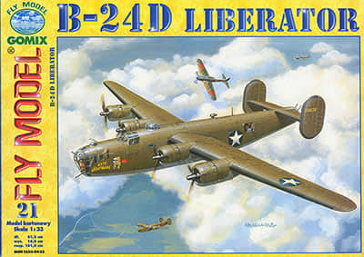[Fly Model 021] B-24D Liberator A4版