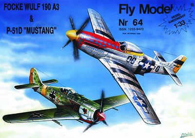 [Fly Model 064] Focke Wulf 190 A3 & P-51D Mustang A4版