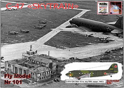 [Fly Model 101] C-47 Skytrain USSR A4重涂版