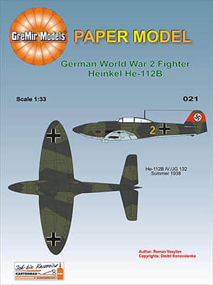 [GreMir Models 021] He-112B IV-JG 132 Summer 1938 (2)