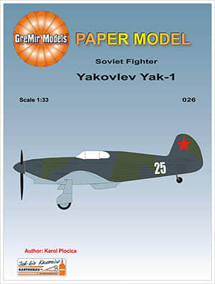[GreMir Models 026] Yakovlev Yak-1 White 25