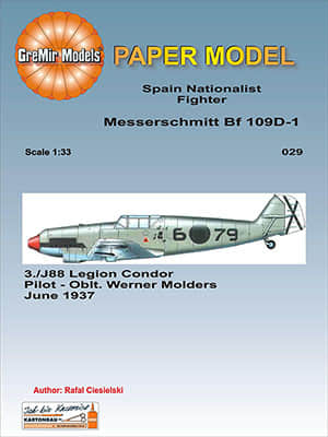 [GreMir Models 029] Messerschmitt Bf 109D-1 Spain Nationonalist