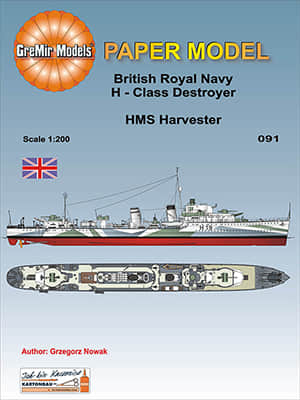 [GreMir Models 091] HMS Harvester