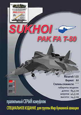 [Hobby Model 104] Sukhoi PAK FA T-50 A4重涂版