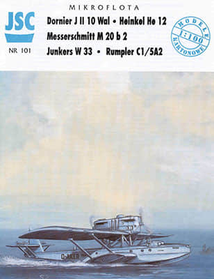 [JSC 101] Dornier J II WAL, Heinkel He 12, Messerschmitt M20 b2, Heinkel He 12, Junkers W 33, Rumpler C1/5A2