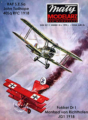 [Maly 1972-12] Fokker Dr I, SE 5a重绘版