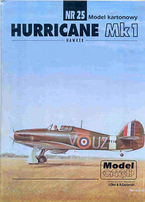 [ModelCard 025] Hawker Hurricane Mk I-52纸模网 - 海量纸模型图纸下载