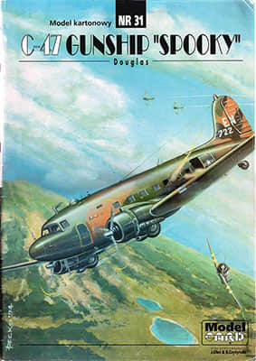 [ModelCard 031] Douglas C-47 Gunship Spook