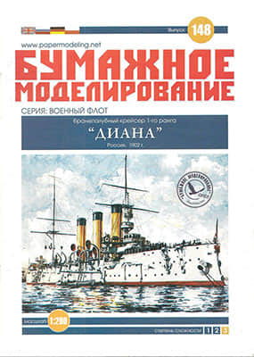 [Paper Modeling 148] Diana, Russia, 1902