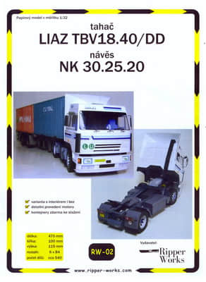 [Ripper Works 002] Liaz TBV18.40/DD 1:25 A4版