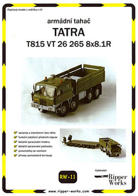 [Ripper Works 011] Tatra T815 VT 26 256 8×8.1R 1:25 A4版