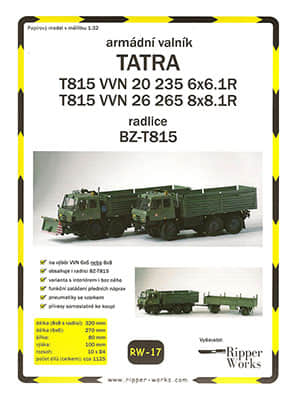[Ripper Works 017] Tatra T815 VVN 20 235 6×6.1R & T815 VVN 26 265 8×8.1R