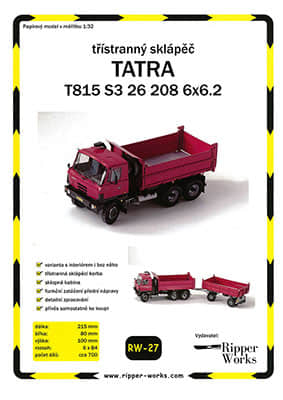 [Ripper Works 027] Tatra T815 S3 26 208 6×6.2 A4版