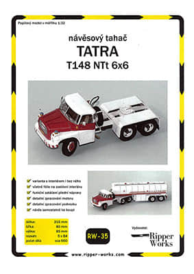 [Ripper Works 035] Tatra T148 NTt 6×6 A4版