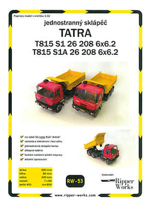 [Ripper Works 053] Tatra T815 S1/S1A 26 208 6×6.2 A4版