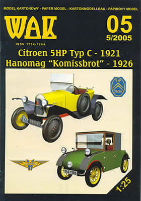[WAK 2005-05] Citroen 5HP Typ C  & Hanomag Komissbrot