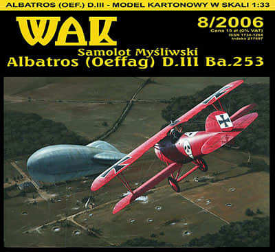 [WAK 2006-08] Albatros (Oeffag) D.III Ba.253 重涂版