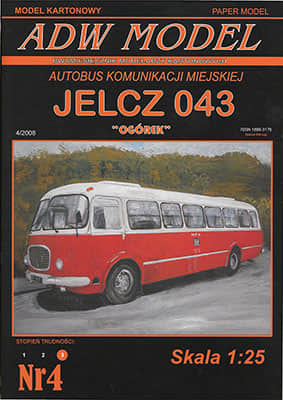 [ADW Model 04] Jelcz 043 MPK Ogorek A4矢量重绘版