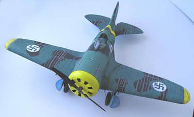 [Card Plane Free] Polikarpov I-16 Finnish Air Force