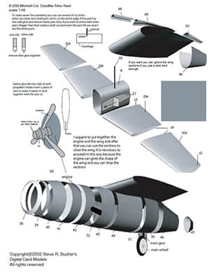 [Digital Card Model] B-25B Michell
