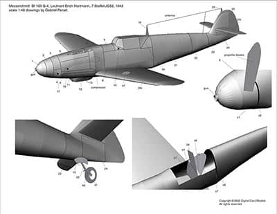 [Digital Card Model] Bf 109G-4