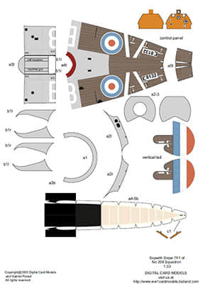 [Digital Card Model] Sopwith Snipe 7F1