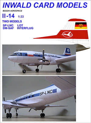 [Inwald Card Models] Il-14 LOT+Interflug重涂版